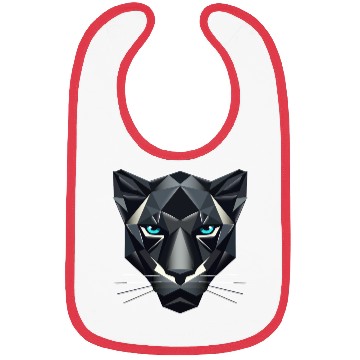 Discover Geometric Black Panther - Power and Elegance Bibs