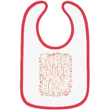 Discover Forever Young at Heart Birthday Getting Older Bibs