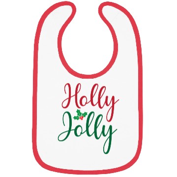 Discover Christmas Holly Jolly Sticker Bibs