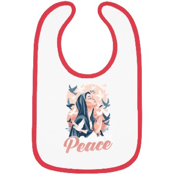 Discover Virgin Mary Our Lady Of Peace Bibs