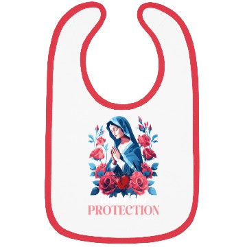 Discover Virgin Mary Under Her Protection Bibs
