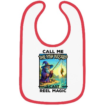 Discover Fantasy Fishing Wizard - Reel Magic Bibs