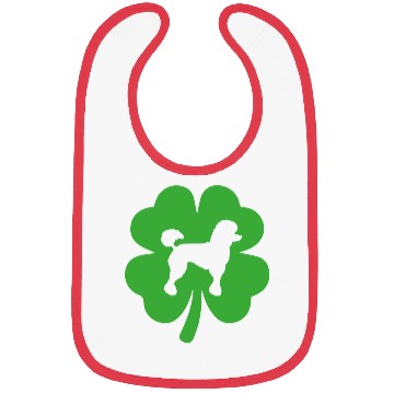 Discover Poodle Shamrock St Patrick's day Dogs Lover Bibs