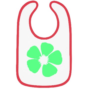 Discover Green Beautiful Flower Spring Summer Nature Flower Bibs