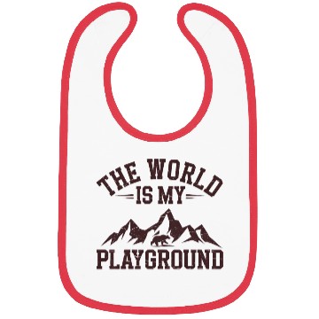 Discover The World is My Playground Bibs