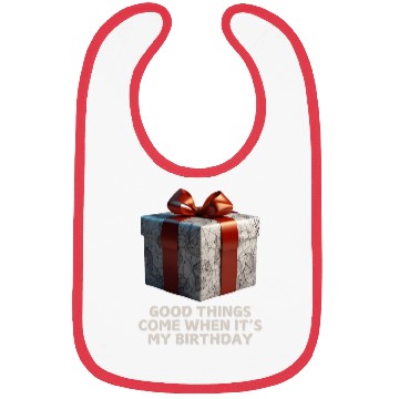 Discover Good Things Come Gift Birthday Bibs