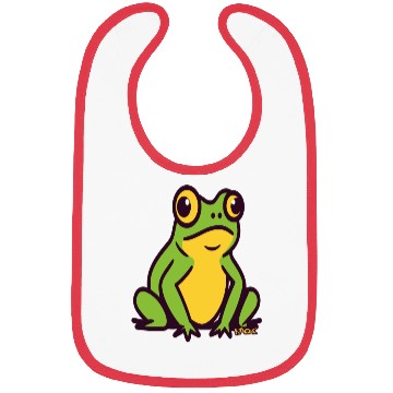 Discover A Big Little Green Frog Bibs