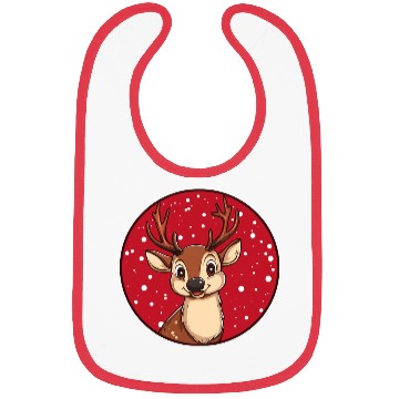 Discover Deer Christmas Bibs