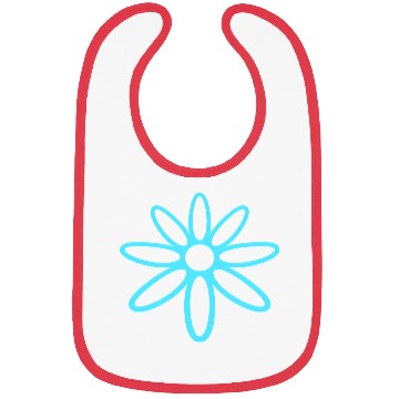 Discover Small Daisy Flower White Decorative Nature Design Bibs