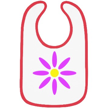 Discover Small Daisy Flower White Decorative Nature Design Bibs