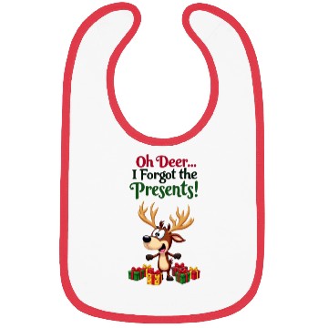 Discover Deer Christmas Bibs