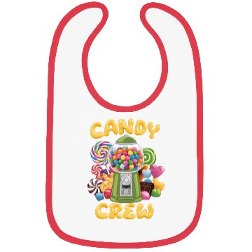 Discover Candy Security Crew Lollipop Gummy Sweet Birthday Bibs