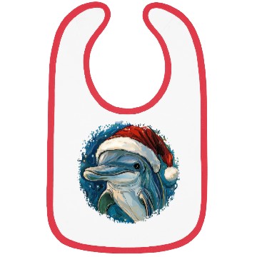 Discover Dolphins Christmas Bibs