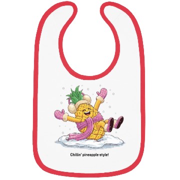 Discover Chillin' pineapple style Bibs