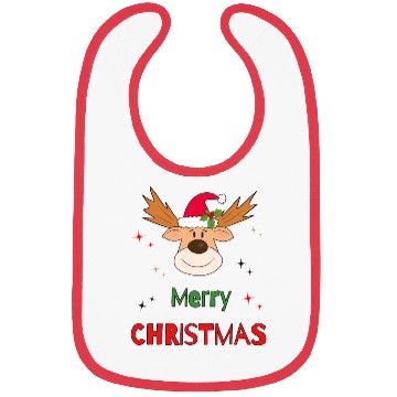 Discover Christmas deer Bibs
