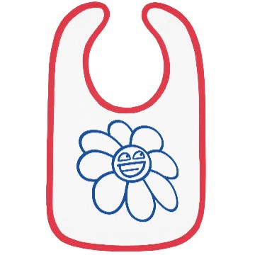 Discover Sweet Flower Spring Summer Nature Funny Face Fun Bibs