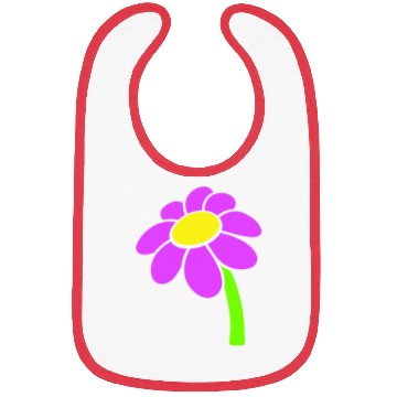 Discover Small Daisy Flower Purple Decorative Nature Design Bibs