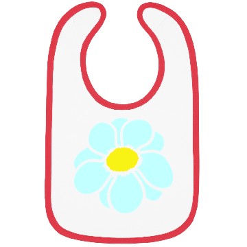 Discover Small Daisy Flower White Decorative Nature Design Bibs