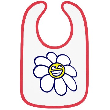 Discover Sweet Flower Spring Summer Nature Funny Face Fun Bibs
