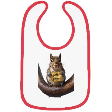 Discover Justice for peanut squirrel lovers Bibs