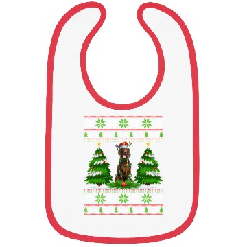 Discover Irish Setter Dog Christmas Tree Lights Bibs