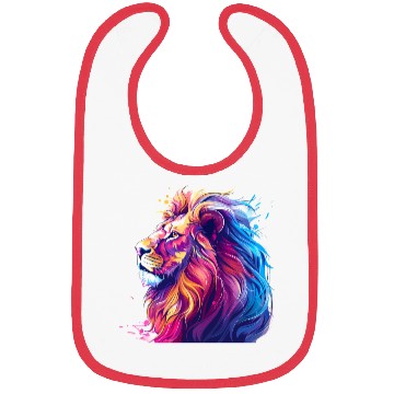 Discover Colorful Lion Head Bibs