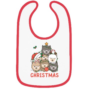 Discover Alpaca Christmas Tree Merry Christmas Bibs
