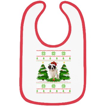 Discover Saint Bernard Dog Christmas Tree Lights Bibs