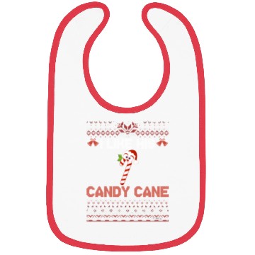 Discover I Like His Candy Cane Funny Couples Ugly Xmas Bibs