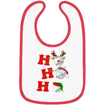 Discover Ho Ho Ho Golf Santa Christmas Bibs