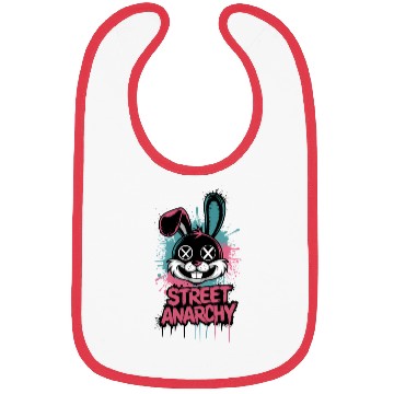 Discover Street Anarchy Graffiti Bunny – Edgy Street Art Bibs