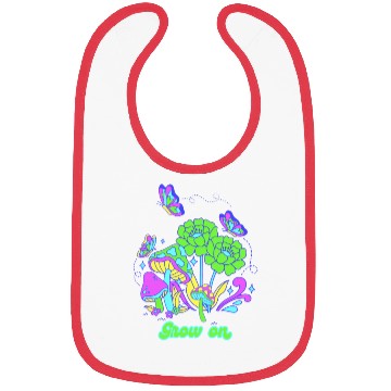 Discover Grow on Psychedelic Green Bibs