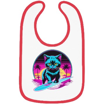 Discover Kitty Surfer Bibs