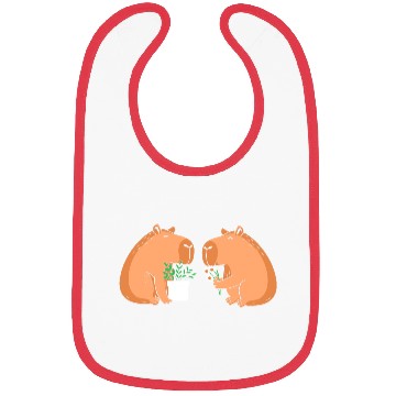 Discover Cute Gardening Garden Capybara Flower Bibs