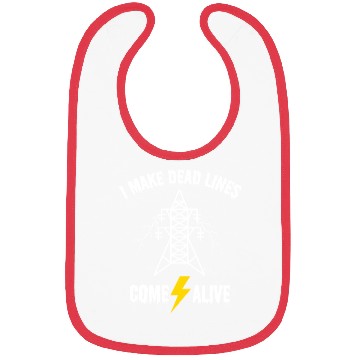 Discover I Make Dead Lines Come Alive – Lineman Halloween Bibs