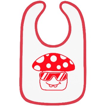Discover Mushroom Sunglasses Red Dots Fly Agaric Fun Fungus Bibs