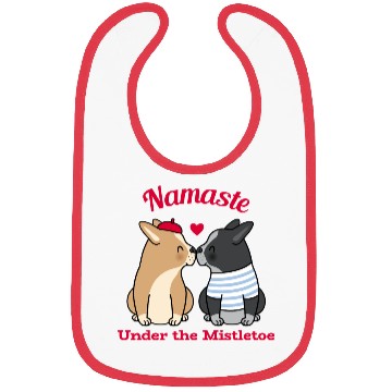 Discover Namaste Under the Mistletoe Christmas Yoga Bibs