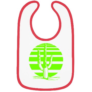 Discover Cactus Desert Sunset Evening Sun Lines Night Cacti Bibs