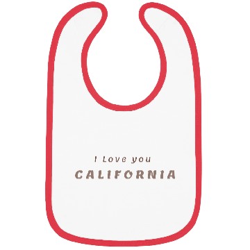 Discover I love You California Bibs