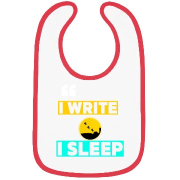 Discover I Write I Sleep Funny Crime Writing Bibs