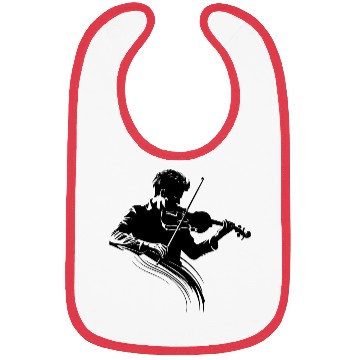 Discover Violin Boy Bibs