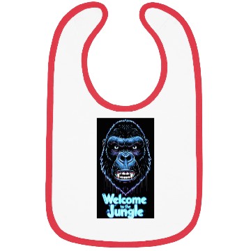 Discover Neon Gorilla Welcome to the Jungle Bibs