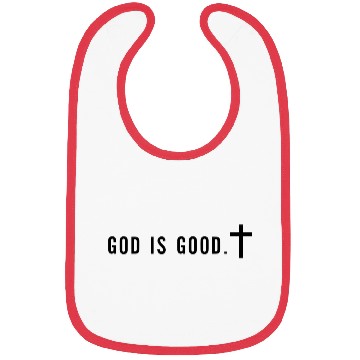 Discover Minimalist God is Good Christian Faith Bibs