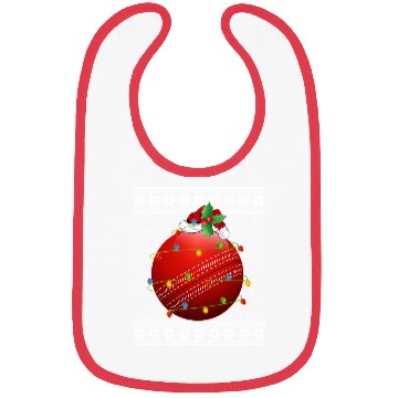 Discover Cricket Player Ugly Christmas Bibs