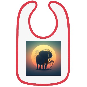 Discover Elephant Graphic Bibs