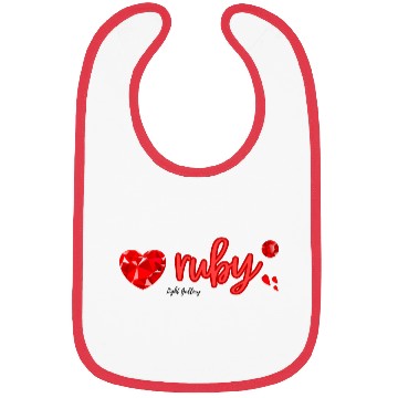 Discover Ruby gemstone jewel Bibs