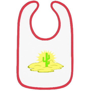 Discover Cactus Desert Sunset Evening Sun Night Sunny Cacti Bibs