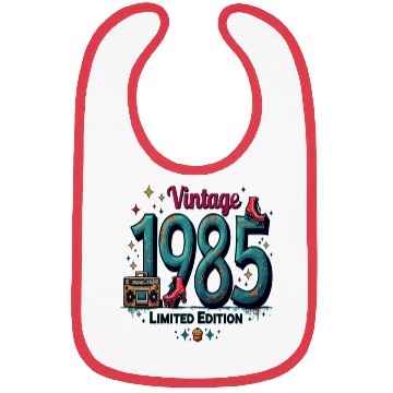 Discover vintage 1985 limited edition Bibs