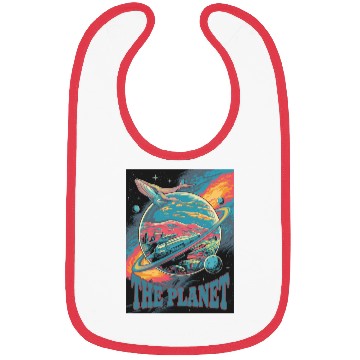 Discover Space Whale Adventure on a Mysterious Planet Bibs