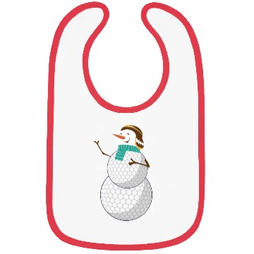Discover Snowman with Golf Ball Body and Winter Charm Bibs